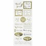 Stickers Goud - Advent Cijfers Stickers - Zelfklevende Getallen Stickervellen - DIY Plakstickers - Kaarten Maken & Scrapbooking - 10x23 cm