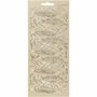 Stickers Goud - Veren Stickers - Zelfklevende Gouden Stickervellen - Creatieve DIY Versiering - Scrapbooking & Hobbyprojecten - 10x23 cm