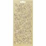 Stickers - goud - vlinders - 10x23 cm
