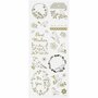 Stickers Goud - Vogels Stickers - Gouden Plakstickers - Zelfklevende Foliestickers - DIY Decoratie - Kaarten Maken - Scrapbooking - 10x24 cm