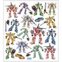 Transformers Stickers - Robot Superhelden Stickers - Zelfklevende Stickers In Rood, Groen, Blauw & Geel - Perfect Voor Kinderkamers, Kaarten & Schoolspullen - 17 Stickers Op 1 Vel