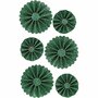 Stickers Rosettes - Groene Glitter Stickers - Zelfklevende Rozetten Stickervellen - DIY Knutselen - Decoratie Voor Scrapbooking & Hobby - 6 Stuks