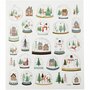 Sneeuwbollen Stickers - Winterse-Knutselstickers - DIY-Plakstickers - Kerstdecoratie - Scrapbooking - Feestelijke-Stickers - 15x16,5 cm - 1 Stickervel