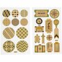 Stickers Labels - Tassenlabels & Cirkels - Zelfklevende Plakstickers - DIY Knutselen & Scrapbooking - Feestelijke Decoratie - 10x16 cm - 4 Vel