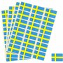 Vlag Stickers - Zweedse Vlag Stickers - Rood & Wit Zelfklevend - Perfect Voor Scrapbooking, Reisdagboeken & Wereldse Decoratie - 72 Stuks Per Vel