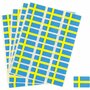 Stickers - Vlag Sticker - Zelfklevend - Rood, Wit - Zweedse Vlag - 72 stuks