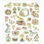 Stickers Pasen - Voorjaar & Pasen Stickers - Zelfklevende Stickervellen - DIY Decoratie - Scrapbooking & Feestelijke Versiering - 15x16,5 cm