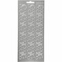 Stickers Zilver - Bladeren Stickers - Botanische Plakstickers - Zelfklevende Stickervellen Voor Scrapbooking & Decoratie - 10x23 cm
