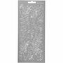 Stickers Zilver - Bladeren Stickers - Zelfklevende Botanische Stickervellen - DIY Feestelijke Versiering & Scrapbooking - 10x23 cm