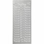 Stickers Zilver - Bryllup Stickers - Zelfklevende Stickervellen Voor Bruiloft & Huwelijk - DIY Decoratie Voor Scrapbooking & Feestelijke Versiering - 10x23 cm