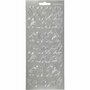 Stickers Zilver - Harten Stickers - Zelfklevende Plakstickers Met Romantisch Thema - DIY Decoratie Voor Scrapbooking & Hobbyprojecten - 10x23 cm