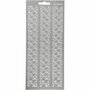 Stickers Zilver - Hoeken Stickervel - Zelfklevende Decoratieve Stickers - DIY Kaarten Maken & Scrapbooking Versiering - 10x23 cm