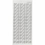 Stickers Zilver - Hoeken Stickers - Zelfklevende Hoek Stickervellen - DIY Versiering Voor Scrapbooking & Hobbyprojecten - 10x23 cm