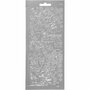 Stickers Zilver - Lantaarn Stickers - Zelfklevende Stickervellen Voor Sfeervolle Decoratie - DIY Feestelijke Versiering & Scrapbooking - 10x23 cm