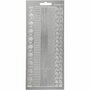 Stickers Zilver - Randen Stickers - Zelfklevende Decoratieve Stickervellen - DIY Knutselen & Hobbyprojecten - 10x23 cm