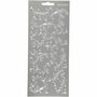 Stickers Zilver - Swirl Stickers - Elegante Zelfklevende Stickervellen - DIY Kaarten Maken & Scrapbooking Decoratie - 10x23 cm