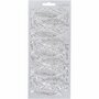Stickers Zilver - Veren Stickervel - Zelfklevende Stickers Voor Hobby & Knutselen - DIY Kaarten Maken & Scrapbooking - 10x23 cm