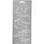 Stickers Zilver - Vissen Stickervel - Maritieme Zelfklevende Stickers - DIY Kaarten Maken & Scrapbooking - 10x23 cm