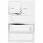 Stickers Zilver - Wit Stickervel - Luxe Zelfklevende Stickervellen - DIY Creatieve Versiering & Kaarten Maken - 42x39+84x29 mm - Vivi Gade