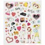 Stickers Meidendingen - Stickervel Met Meiden Thema - Zelfklevende Stickers Voor Kaarten, Scrapbooking & DIY Knutselen - 15x16,5 cm - 1 Vel