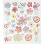 Stickers Lente Bloemen - Bloemen Stickervel - Zelfklevende Stickers Voor Decoratie, Kaarten Maken & Scrapbooking - 15x16,5 cm - 1 Vel