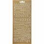 Gouden Foliestickers - Alfabet-Stickers - Kaarten & Schriften - DIY-Goudkleurige-Stickers - Zelfklevend - Perfect Voor Scrapbooking - 208 Stuks
