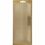 Stickers Goud - Randen Plakstickers - Zelfklevende Stickers Voor DIY Scrapbooking, Decoratie & Kaarten Maken - 10x23 cm - 1 Vel
