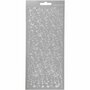 Stickers Zilver Swirl - Zelfklevende Foliestickers Met Swirl Design - DIY Decoratie Voor Knutselen, Scrapbooking & Kaarten - 10x23 cm - 1 Vel