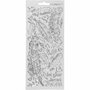 Stickers Zilver Veren - Stickervel Met Zelfklevende Veren Stickers - Creatieve DIY Decoratie Voor Kaarten & Scrapbooking - 10x23 cm - 1 Vel