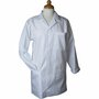 Stofjas - Witte Stofjas - Medium Maat - Creatieve Kleding - Hobby Beschermjas - DIY Kleding - Lengte 81 cm - Mouwlengte 59 cm - 1 Stuk