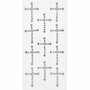 Strasstenen Kruis Zilver - Zelfklevende Strasstenen - DIY Kruisvormige Strasstenen - Zilveren Decoratieve Strasstenen - 35x25 mm - 11 Stuks