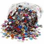 Strasstenen - Gekleurde Facet Geslepen Strasstenen - 6+10+12 mm - 2520 Stuks - DIY Sieraden