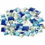 Strasstenen - Blauw/Groen Harmonie - Vierkante Facet Strasstenen Mix - DIY Strass Voor Sieraden Maken - 6+9+12 mm - 360 Stuks