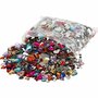 Strasstenen - Hartvormige Strass - Gekleurde Facet Strasstenen Mix - DIY Decoratie en Sieraden Maken - Diverse Kleuren - 6+10+14 mm - 2520 Stuks