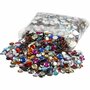 Strasstenen mix - Facet geslepen acryl kralen - Ronde vorm in diverse kleuren - Maten 6, 9 en 12 mm - Set van 3600 stuks
