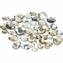 Strasstenen - Gouden Glans - Vierkante Facet Strasstenen - DIY Strass Voor Decoratie - Diverse Maten - 6+9+12 mm - 360 Stuks