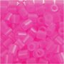 Strijkkralen - Nabbi Kralen - Kralen Voor Onderplaten En Sieraden - Roze Neon (32257) - Medium - Afm 5x5mm - Gatgrootte 2,5 mm - 1100 stuks
