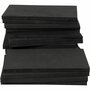 EVA Foam Zwart - Knutselfoam - Foam Rubber - Zwarte Foam Platen - Schuimrubber - 20 x 12 cm - 10mm - 16 Stuks