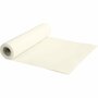 Tafelloper - Lang Tafelkleed - Smal Tafelkleed - Crèmekleurige Tafelloper - Tafeltextiel Crème - Feestelijk - Luxe Tafeltextiel - Elegante Tafeldecoratie - Imitatiestof - 30cm x 10 mtr
