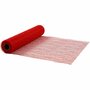 Tafelloper - Lang Tafelkleed - Smal Tafelkleed - Rode Tafelloper - Tafeltextiel Rood - Feestelijk - Luxe Tafeltextiel - Elegante Tafeldecoratie - Happy Moments - 100% Polyester - 30cm x 10 mtr