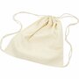 Katoenen Gymtas - Herbruikbare Stoffen Rugzak met Treksluiting - DIY Bedrukbare Sporttas - Lichtgewicht en Duurzaam - Perfect voor School, Sport en Promotie - Milieuvriendelijk - 3 Stuks