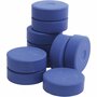Tempera Verfblokken - Waterverf - 10 Stuks - Blauw - Geschikt voor Papier en Karton - Ideaal voor Scholen - Afmeting 19 x 57 mm - Ronde Blokken
