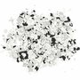 Terrazzo Vlokken - Zwarte Decoratieve Stenen - Hobby Terrazzo Korrels - Gewicht 90 Gram - 1 Set