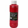 Textielverf - Dekkend - Rood - Parelmoer - Creotime - 250 ml