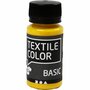Textielverf - Kledingverf - Primair Geel - Basic - Textile Color - Creotime - 50 ml