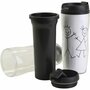 Thermo Mok met Deksel - Transparante Personaliseerbare Beker - Hittebestendige Koffiebeker voor DIY Ontwerpen - Unieke Reis Mok voor Warme en Koude Dranken - Herbruikbaar - 12 Stuks