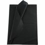 Tissuepapier Zwart - Zijdepapier - Crepepapier - Vloeipapier - Inpakken - Decoreren - Knutselen - 50x70 cm - 14 gram - 25 vellen