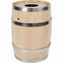 Traditioneel Houten Ton - Houten vat - Decoratieve Ton- Traditioneel Vat - Carnavalsvat - Hout - Beuken - Extra Sterk - H: 44 cm - 1 Stuk