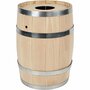 Traditioneel Houten Ton - Houten vat - Decoratieve Ton- Traditioneel Vat -Hout - Beuken - Extra Sterk - H: 44 cm - 1 Stuk