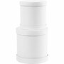 Trommel Dozen Set - Witte Trommeldozen - Opslagdozen Voor Hobby - Decoratieve Opslag - Ronde Opbergdozen - DIY Dozen - H: 11+13 cm - Voor Knutselen En Cadeauverpakkingen - 1 Set